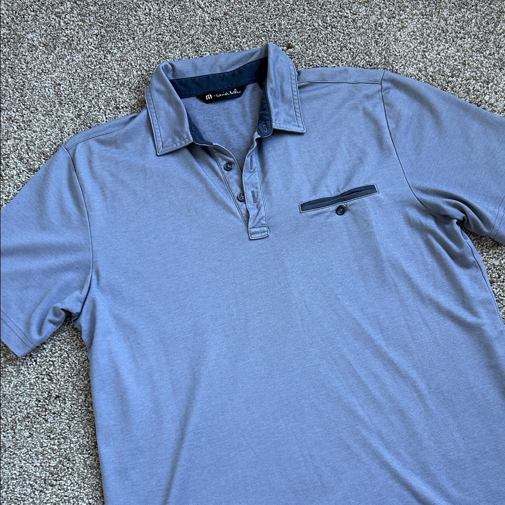 Men’s Travis Mathew Blue Polo Size Large